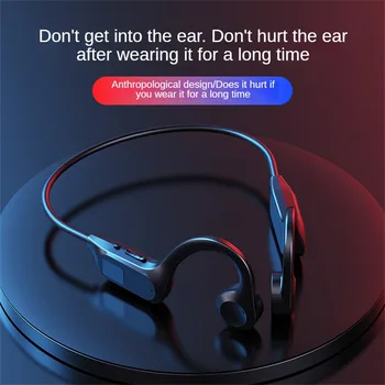 Безжични слушалки Слушалки за костна проводимост Bluetooth 5.3 Водоустойчиви спортни слушалки с микрофон за тренировки Шофиране