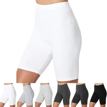 Безшевни байкърски шорти жени твърди тласък нагоре фитнес шорти висока талия облекло тренировка кратко удобно женски