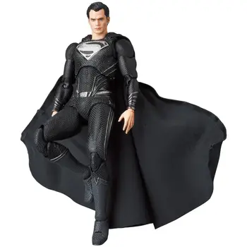 В наличност Зак Снайдер Версия на Лигата на справедливостта Супермен в черно Подвижни фигури Празнични подаръчни играчки Аниме фигура кукла модел
