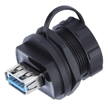 Водоустойчив USB конектор за комуникационно оборудване Медните контакти за подобрена издръжливост осигуряват дълготрайна производителност