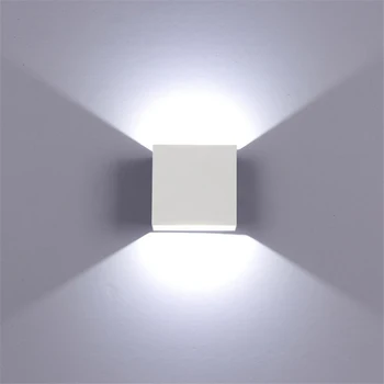 Вътрешен 6W LED стенни лампи AC85-265V алуминий украсяват стена sconce спалня LED стена светлина топло бяло /естествено бяло / студено бяло