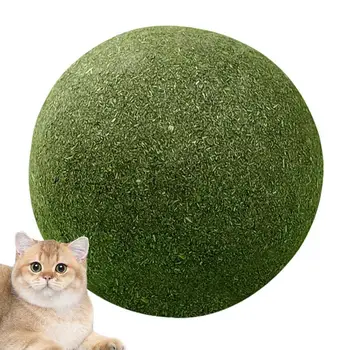 Вътрешни играчки за коча билка 10cm Bite Toy Cat MIint Ball Toy Healthy Lickable Natural Catnip Ball Super Large Self-Relieving Cat Treats