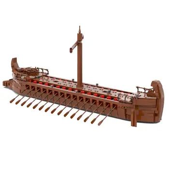 Древен кораб Trireme Minifig Scale с 40 места 1455 броя MOC