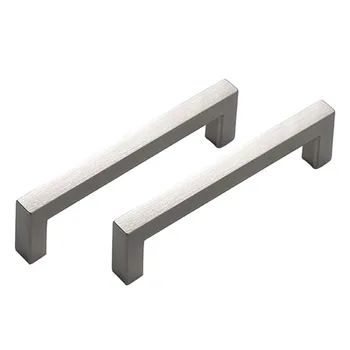  Елегантна и издръжлива дръжка за кухненски шкаф от алуминиева сплав, подобрява функционалността на мебелите, 210PCS квадратен дизайн