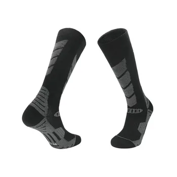 Жени Зимни ски дебели високи тръби чорапи падат топли меки дишащи памучни спортни чорапи за скок ропинг фитнес бягане женски