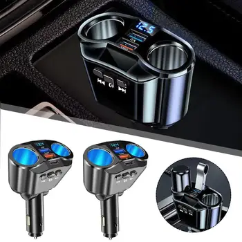 Зарядно за кола 120W кола супер бързо зареждане Dual USB + PD запалка зареждане Bluetooth зарядно устройство кола кола кола кола цигара двойна барел P Y7Z2