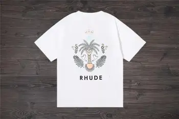 Кокосово дърво корона печат RH. UDE тениска с къс ръкав за мъже