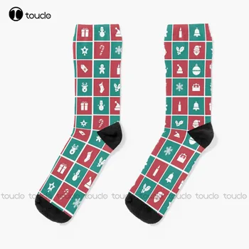 Коледа Barebranch чорапи тънки чорапи жени персонализирани потребителски унисекс възрастни тийнейджър младежки чорапи 360 ° цифров печат коледен подарък