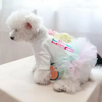 Куче принцеса рокля удобно куче рокля писмо печат домашен любимец кученце куче рожден ден принцеса рокля