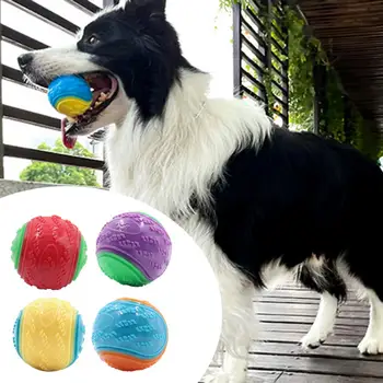 Куче скърцане топка ухапване устойчиви подскачам освобождаване енергия зъби почистване интерактивни куче играчка големи средни кучета домашен любимец топка играчка