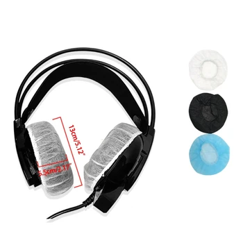 Лек 100pcs Earpad възглавница капак прахоустойчив хигиенни слушалки ръкав еднократна слушалки капак разнообразни цвят дропшип