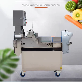 Машина за нарязване на лук Търговско електрическо зеле Chilli Slice Shred нарязани на кубчета машина Неръждаема стомана зеленчуци машина за рязане