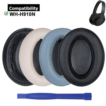Мека пяна кожени наушници Подложки за уши за WH H910N слушалки шумопотискащи ръкави Drop Shipping