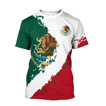 Мексико череп графика 3D печат мъжки тениски за мъже летни върхове къс ръкав улица мода случайни извънгабаритни Tee улица износване