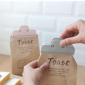Многофункционален щипка за запечатване на закуски Кухненска чанта за храна Свеж Силен клип Пластмасова торбичка за уплътняване Влагоустойчив запечатващ клип