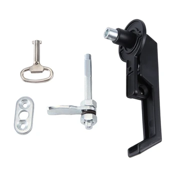 Може да завърти комплекта за заключване на вратата Метална брава на вратата L-дръжка за дебели ключалки на панела на вратата