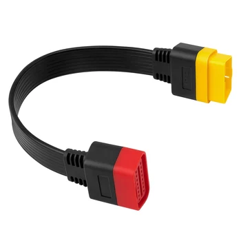 Нов OBD OBD2 удължителен кабелен конектор за стартиране X431 V / Easydiag 3.0 / Mdiag / Golo Main 16Pin мъжки към женски кабел 36cm