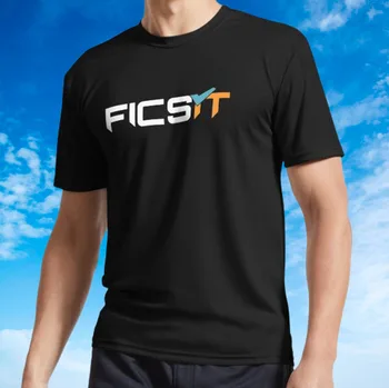 Нова риза FICSIT Задоволително лого Класическа тениска размер S до 5XL
