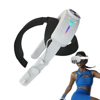 Нова удобна каишка за глава за 3 VR аксесоари Преносима VR каишка за слушалки с RGB LED светлина за 3 VR 8000mAh акумулаторна