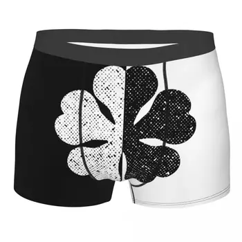 Новост Боксер лого шорти бикини черна детелина Asta аниме слипове Мъжко бельо дишащи долни гащи за мъжки размер