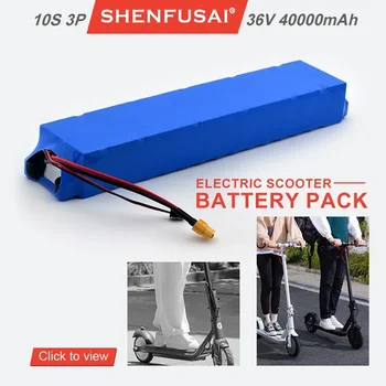 Оригинална литиево-йонна акумулаторна батерия 10s3p 36V/500/750W, подходяща за велосипеди, скутери Xiaomi, мотоциклети 40000mAh