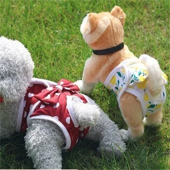Пелени за кучета Физиологични панталони Миещи се женски шорти за кучета Меки момичета Кучета Панталони Домашни любимци Бельо Продукти за домашни любимци