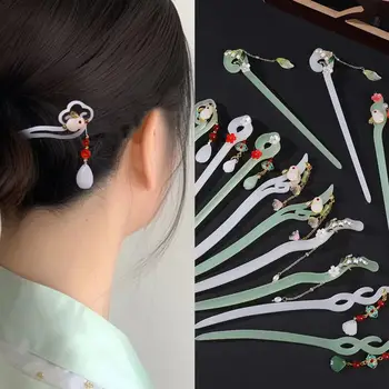 Сладки пискюл сексапил коса стик шапки за жени китайски перла фиби диск прическа коса клечка за коса шапка мода бижута