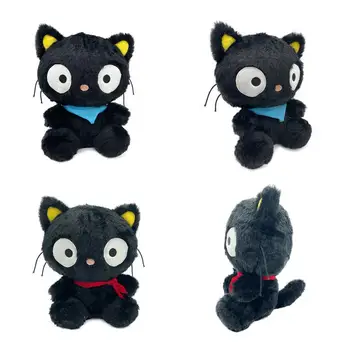 Сладък Chococat Черни котки Пълнени Коледа аниме кукла рожден ден подарък за дете 25cm