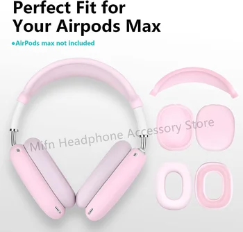 Съвместим с AirPods Max 2020 Калъф Защитен капак за AirPods Макс калъф за слушалки Силиконов калъф за мека кожа Калъф против надраскване