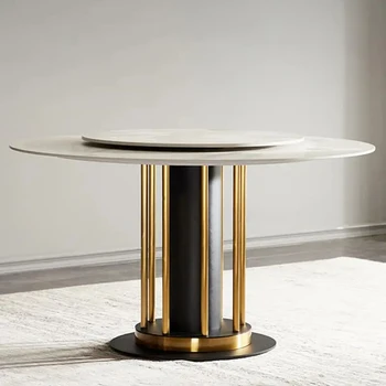 Трапезна маса комбинация италиански минималистичен домакински рок плоча грамофон въртящи се двойно предназначение Muebles кухненски мебели