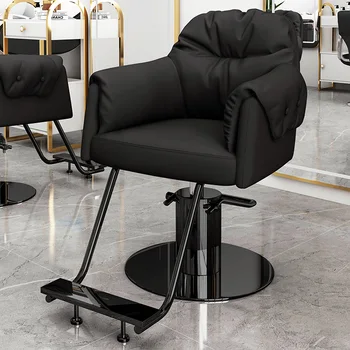 Шампоан грим бръснар стол грим мигли луксозен салон модерен стол салон ретро cadeira де маникюр салон оборудване мебели