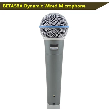  висок клас качество BETA 58 вокален микрофон, BETA жичен микрофон, 58A професионален жичен микрофон за вокалисти